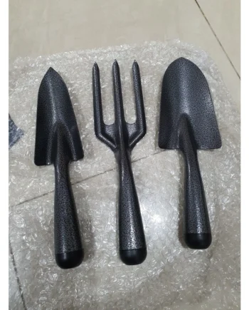 High Quality Iron Steel Garden Tools Hand Shovel Hand Fork Heavy Duty Farming Planting Tool ( 3pc set )